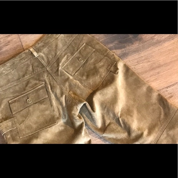 DANIER WASHABLE SUEDE, LINED, 5 POCKET, WIDE LEG, VINTAGE PANT - Picture 6 of 11
